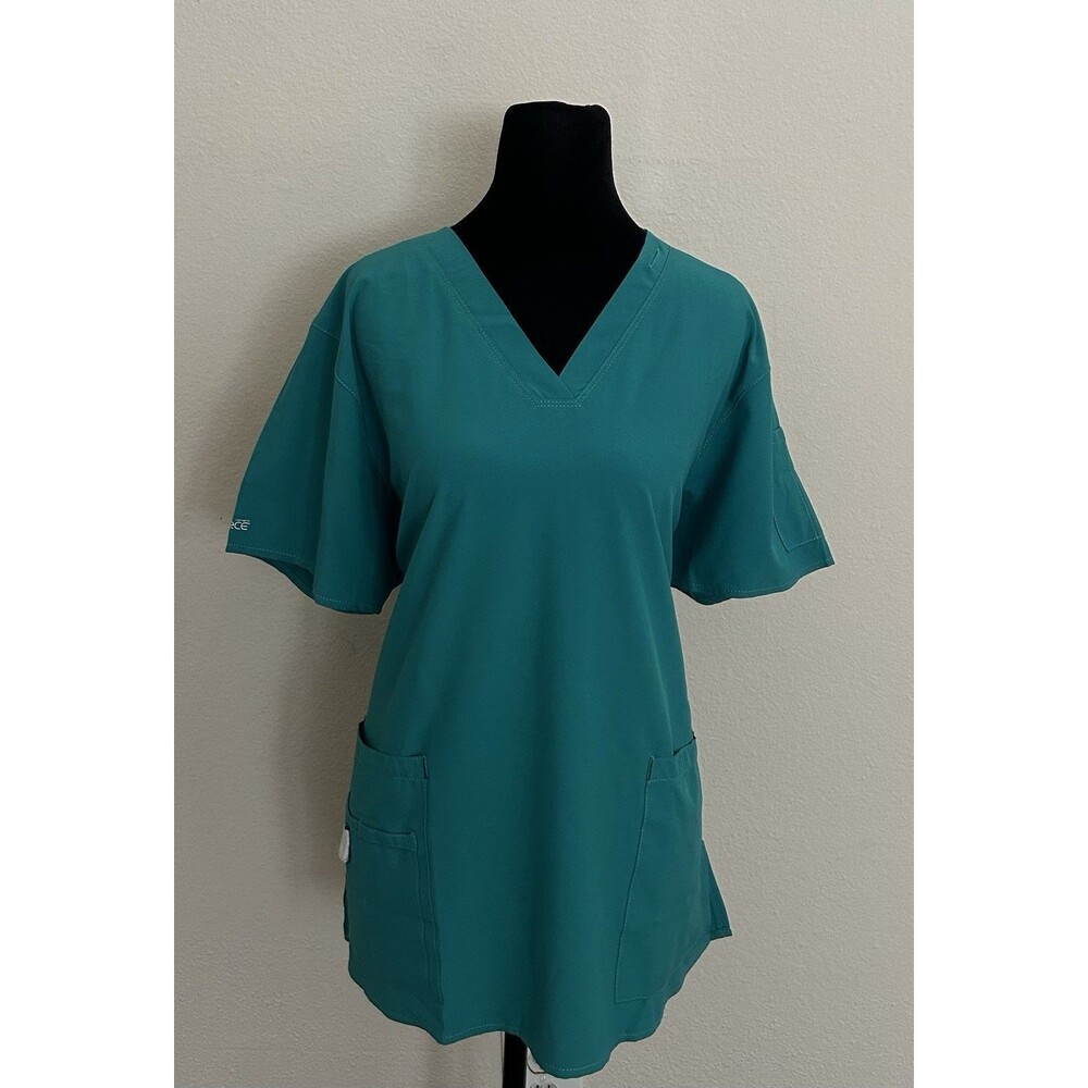 Carhartt Force Cross-Flex Women’s Scrub Top XL Green Medical Dentist Tech NWT